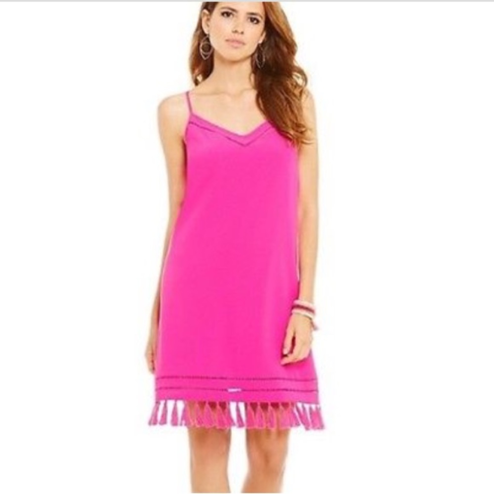 Gianni Bini Pink Tassel Dress